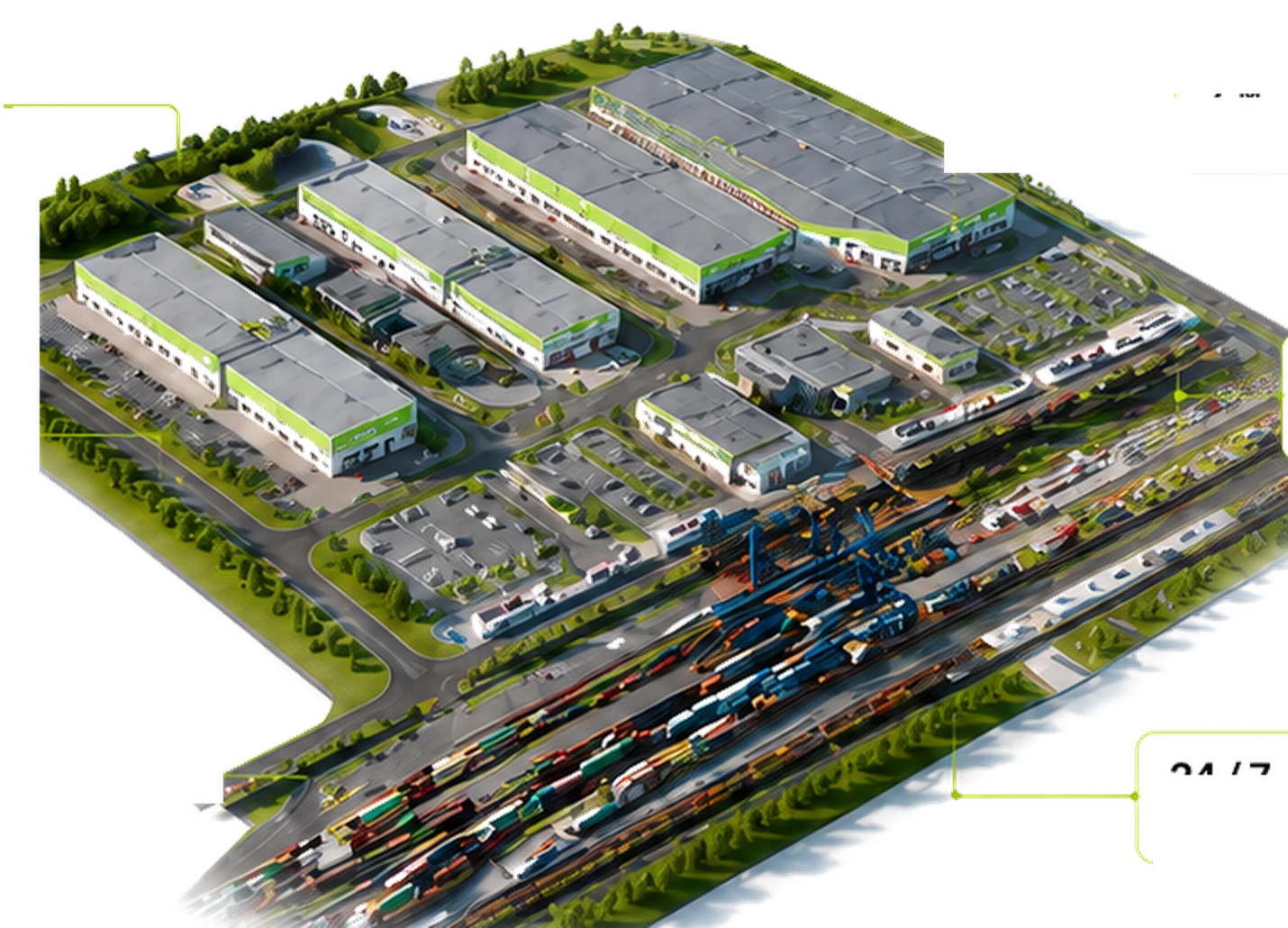 Территория индустриального парка DAMU Logistics