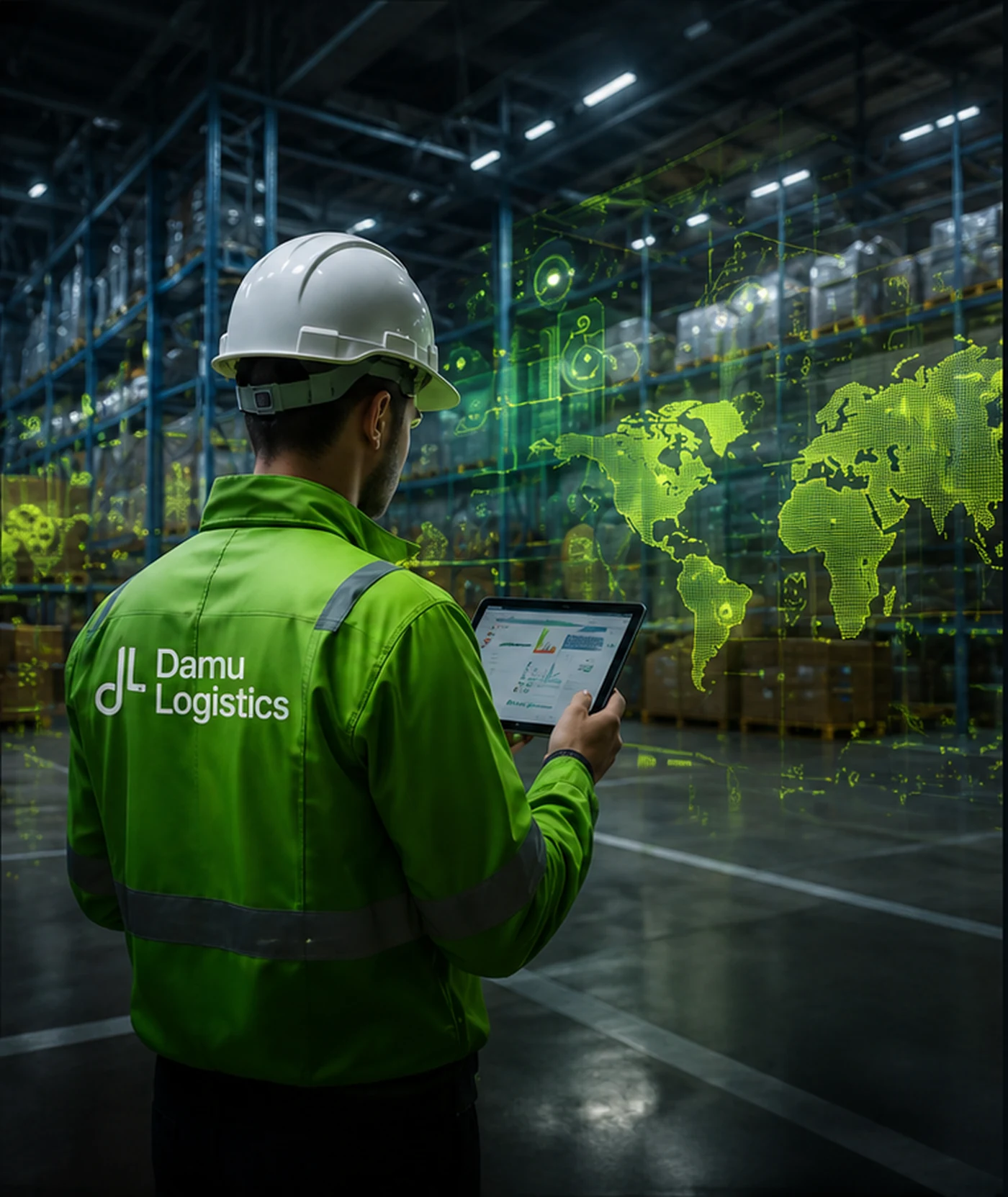 Сотрудник DAMU Logistics на складе